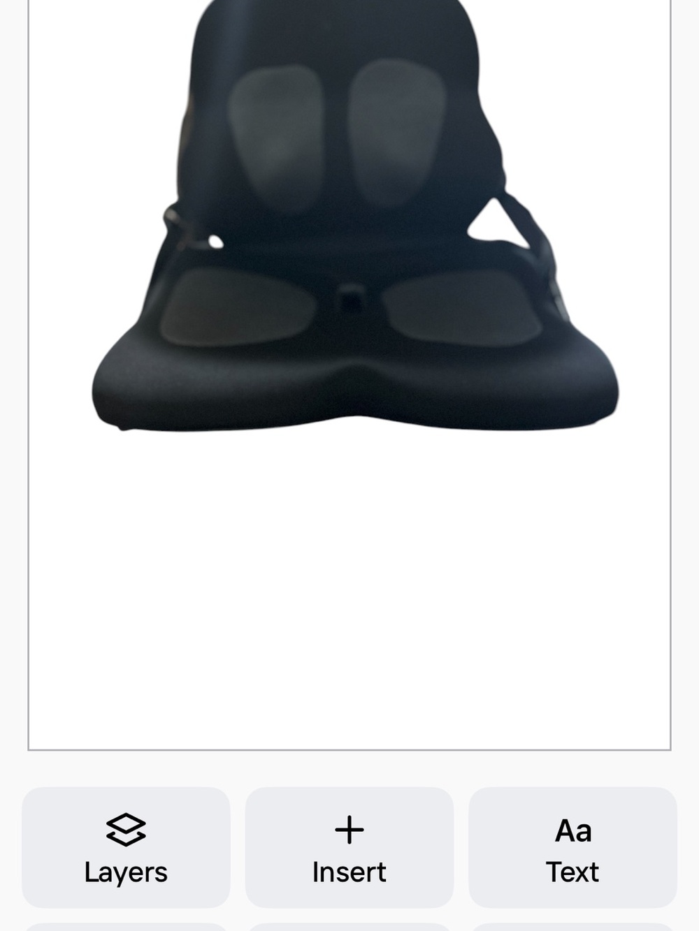 Supportive Black Orthopedic Seat Cushion for Home